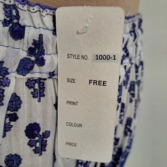 Cute Options Women's Floral Maxi Skirt Multicolor Free Size NWT - Picture 4 of 9